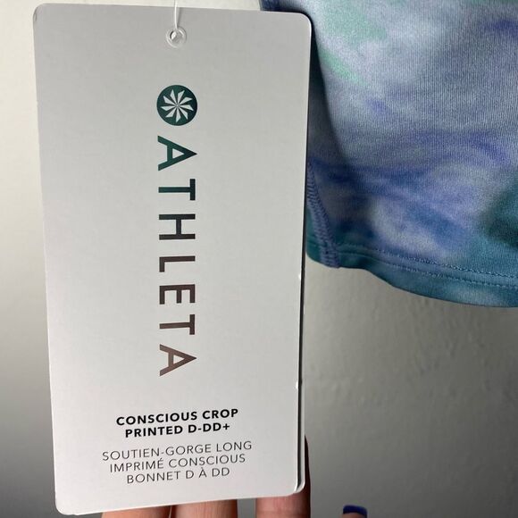 NWT Athleta Conscious Crop Bra D-DD - Picture 7 of 7
